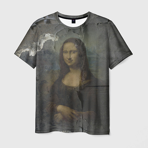 Мужская футболка Мона Лиза - Джоконда Post Art / 3D-принт – фото 1