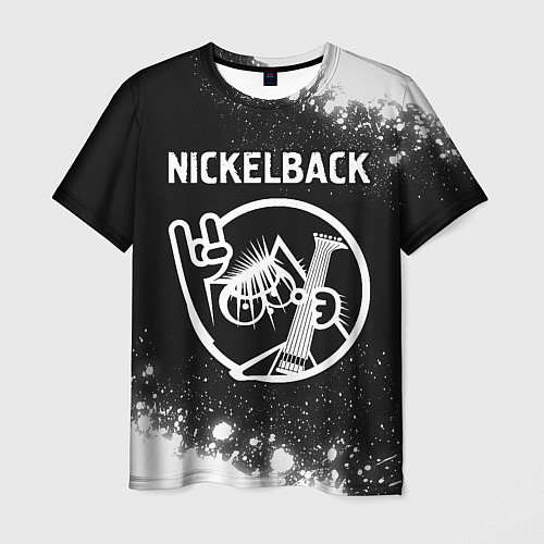 Мужская футболка Nickelback КОТ Брызги / 3D-принт – фото 1