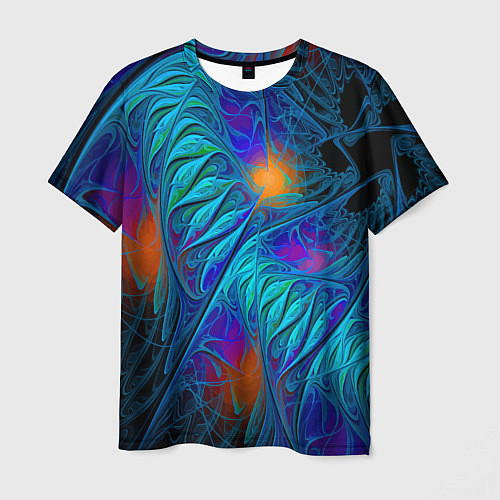 Мужская футболка Neon pattern Неоновый паттерн / 3D-принт – фото 1