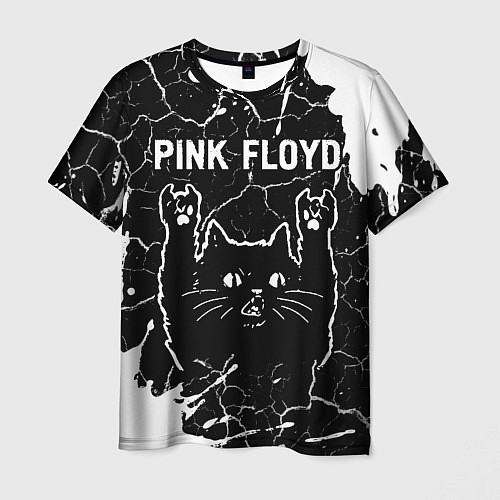 Мужская футболка Pink Floyd Rock Cat / 3D-принт – фото 1