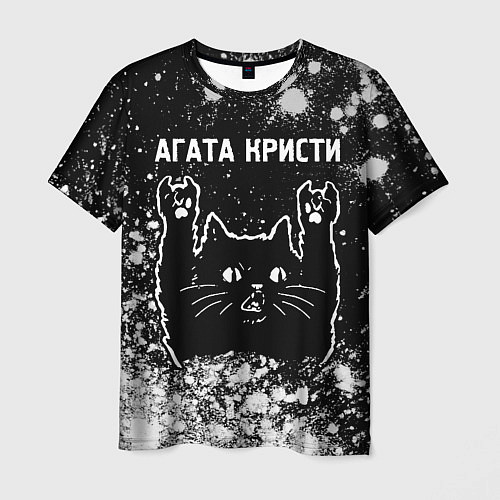 Мужская футболка Агата Кристи Rock Cat FS / 3D-принт – фото 1