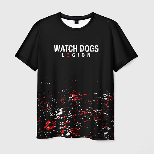 Мужская футболка Watch Dogs 2 Брызги красок / 3D-принт – фото 1