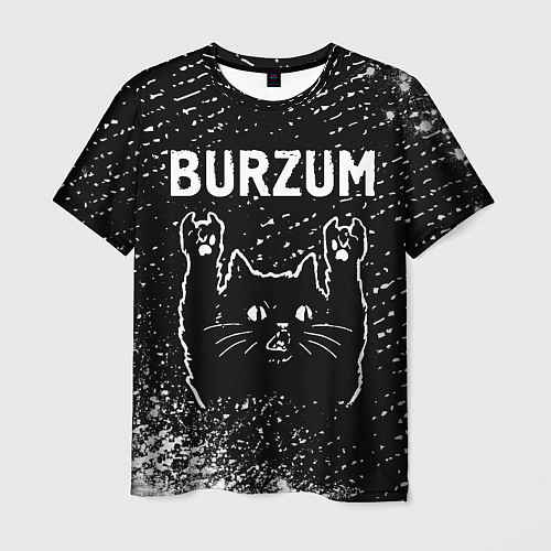 Мужская футболка Burzum Rock Cat / 3D-принт – фото 1