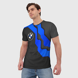 Футболка мужская BMW - ТЕХНО БРОНЯ, цвет: 3D-принт — фото 2