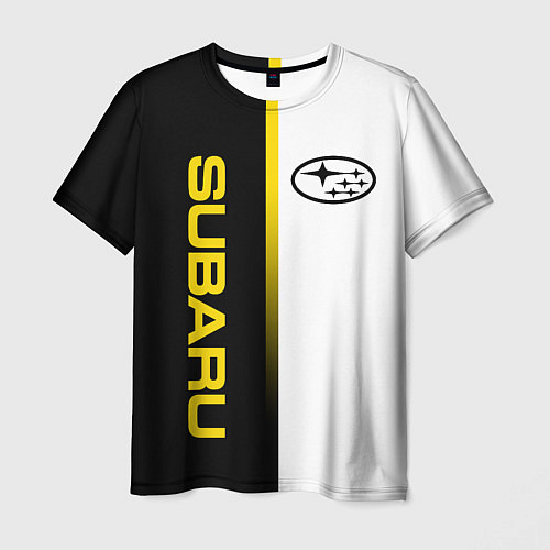 Мужская футболка SUBARU - GOLD EDITION LINE / 3D-принт – фото 1