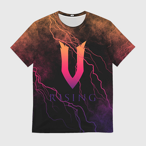 Мужская футболка V Rising молнии / 3D-принт – фото 1