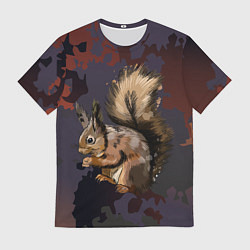 Мужская футболка Белка пушистый хвост