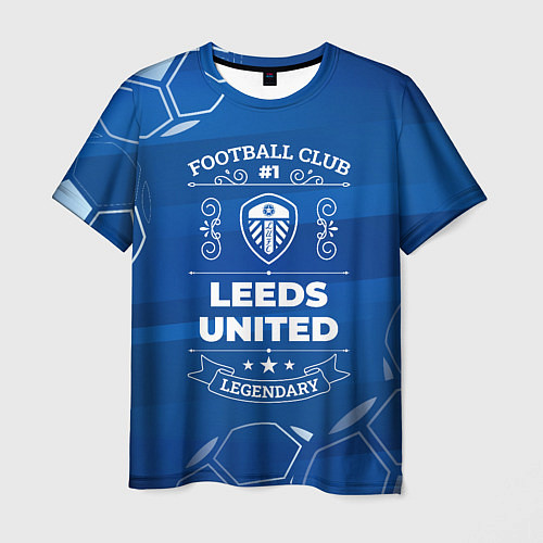 Мужская футболка Leeds United Football Club Number 1 / 3D-принт – фото 1