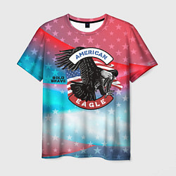Футболка мужская Американский орел USA, цвет: 3D-принт