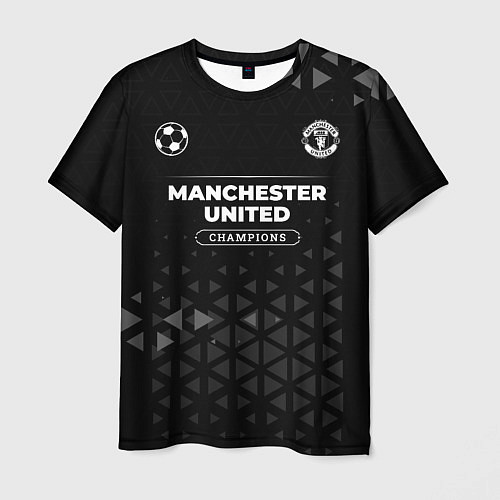 Мужская футболка Manchester United Champions Uniform / 3D-принт – фото 1