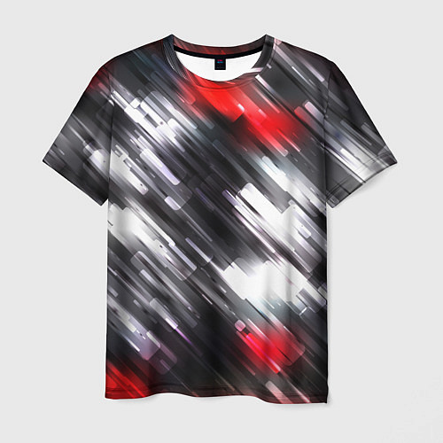 Мужская футболка NEON abstract pattern неоновая абстракция / 3D-принт – фото 1