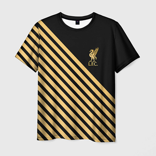 Мужская футболка Liverpool ливерпуль полосы / 3D-принт – фото 1