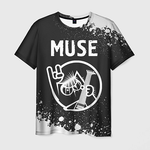 Мужская футболка Muse КОТ Брызги / 3D-принт – фото 1