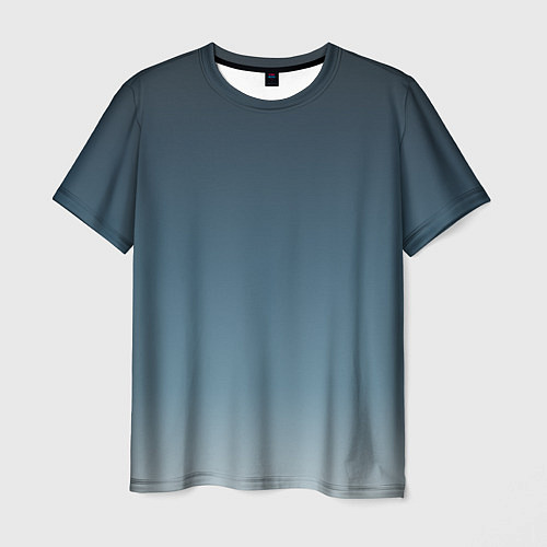 Мужская футболка GRADIENT shades of blue / 3D-принт – фото 1