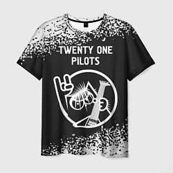 Футболка мужская Twenty One Pilots - КОТ - Краска, цвет: 3D-принт