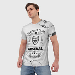 Футболка мужская Arsenal Football Club Number 1 Legendary, цвет: 3D-принт — фото 2