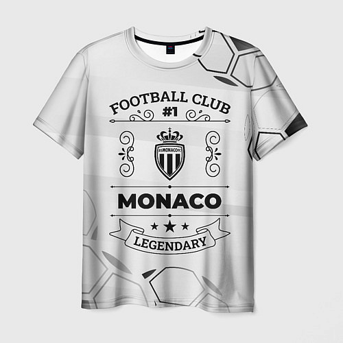 Мужская футболка Monaco Football Club Number 1 Legendary / 3D-принт – фото 1