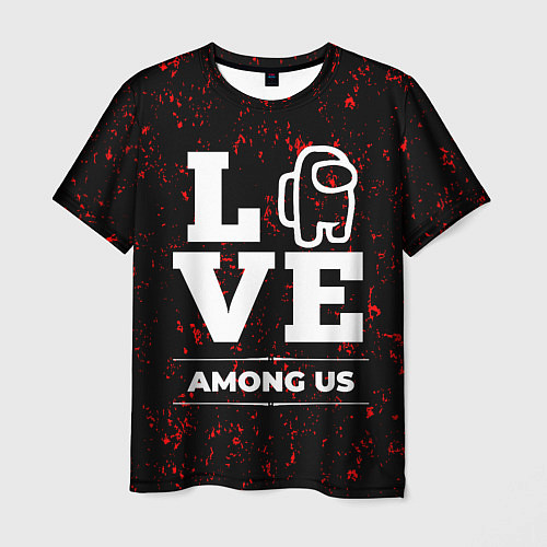 Мужская футболка Among Us Love Классика / 3D-принт – фото 1