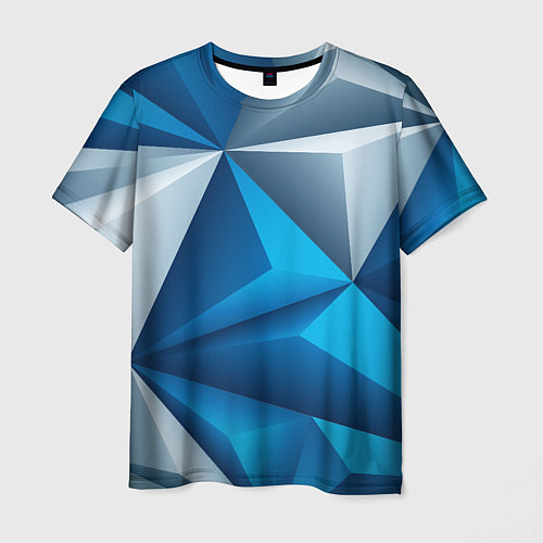 Мужская футболка Авангардная пирамидальная композиция / 3D-принт – фото 1