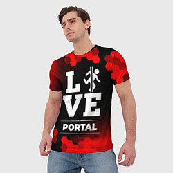 Футболка мужская Portal Love Классика, цвет: 3D-принт — фото 2