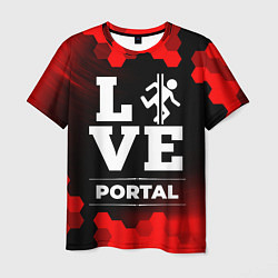Футболка мужская Portal Love Классика, цвет: 3D-принт