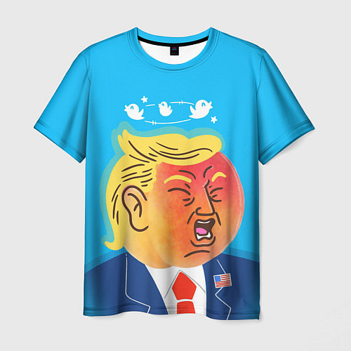 Мужская футболка Дональд Трамп и Твиттер / 3D-принт – фото 1