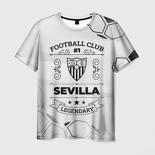 Мужская футболка Sevilla Football Club Number 1 Legendary / 3D-принт – фото 1