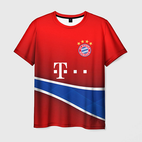 Мужская футболка Bayern munchen sport / 3D-принт – фото 1