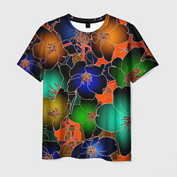 Футболка мужская Vanguard floral pattern Summer night Fashion trend, цвет: 3D-принт