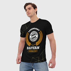 Футболка мужская Лого Bayern и надпись Legendary Football Club на т, цвет: 3D-принт — фото 2