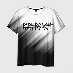 Футболка мужская Papa roach Streak logo, цвет: 3D-принт