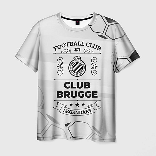 Мужская футболка Club Brugge Football Club Number 1 Legendary / 3D-принт – фото 1