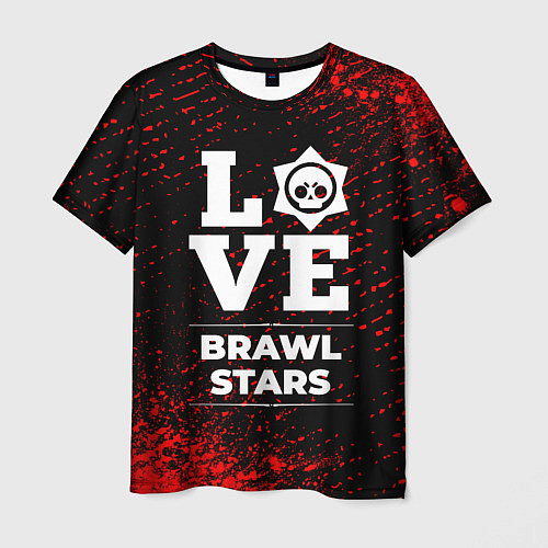 Мужская футболка Brawl Stars Love Классика / 3D-принт – фото 1