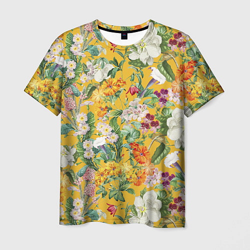 Мужская футболка Цветы Солнечное Лето / 3D-принт – фото 1