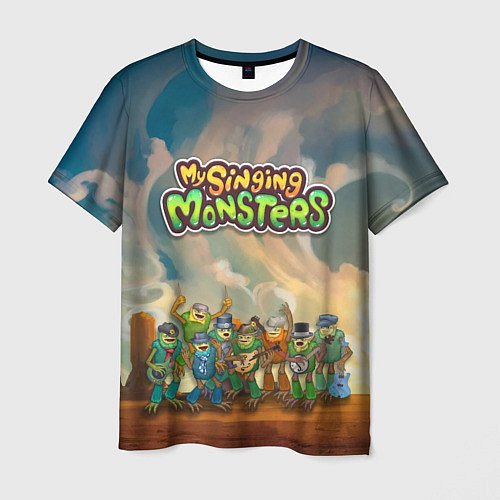 Мужская футболка My singing monsters САХАСЕМЬЯ / 3D-принт – фото 1