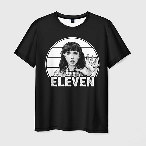 Мужская футболка ELEVEN Очень странные дела / 3D-принт – фото 1