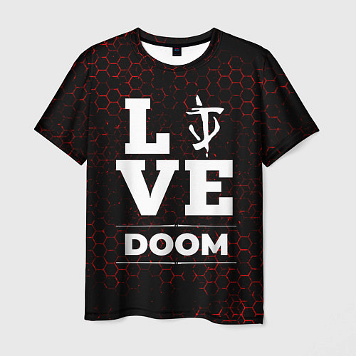 Мужская футболка Doom Love Классика / 3D-принт – фото 1