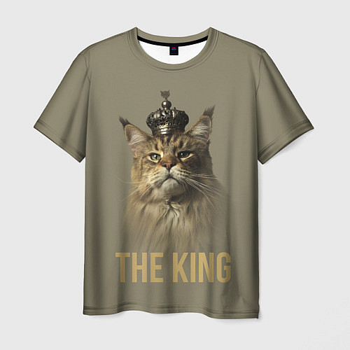 Мужская футболка Король котов Мейн-кун / 3D-принт – фото 1