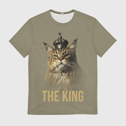 Футболка мужская Король котов Мейн-кун, цвет: 3D-принт