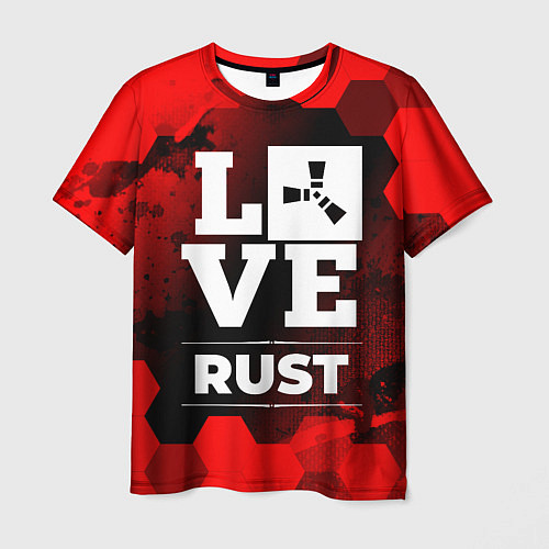 Мужская футболка Rust Love Классика / 3D-принт – фото 1