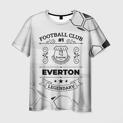 Мужская футболка Everton Football Club Number 1 Legendary / 3D-принт – фото 1