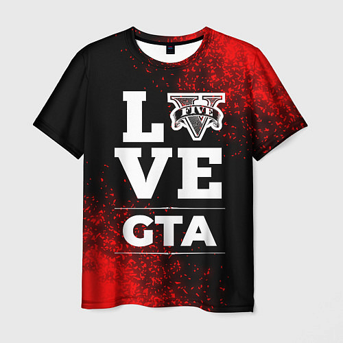 Мужская футболка GTA Love Классика / 3D-принт – фото 1