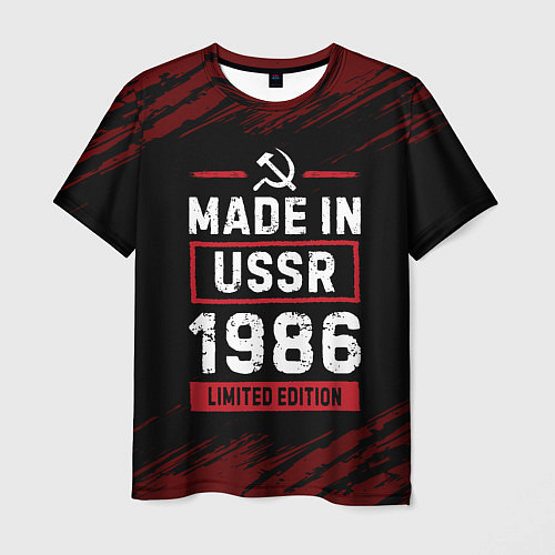 Мужская футболка Made In USSR 1986 Limited Edition / 3D-принт – фото 1
