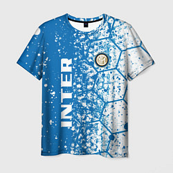 Футболка мужская Inter соты, цвет: 3D-принт