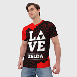 Футболка мужская Zelda Love Классика, цвет: 3D-принт — фото 2