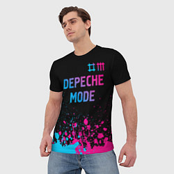 Футболка мужская Depeche Mode Neon Gradient, цвет: 3D-принт — фото 2