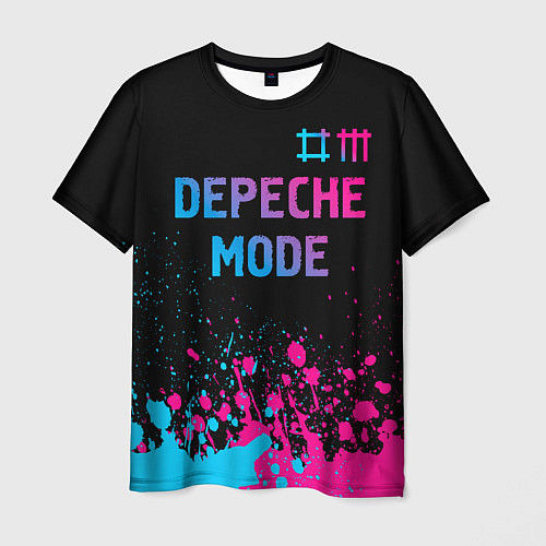 Мужская футболка Depeche Mode Neon Gradient / 3D-принт – фото 1