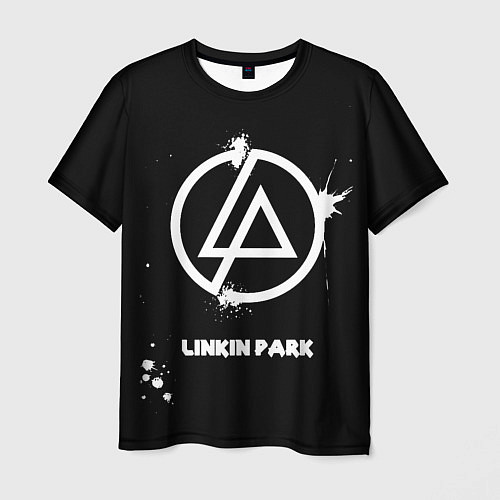 Мужская футболка Linkin Park логотип краской / 3D-принт – фото 1