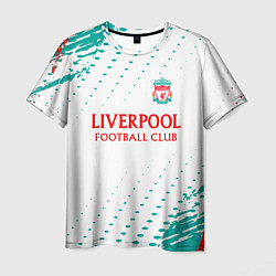 Футболка мужская Liverpool краски, цвет: 3D-принт