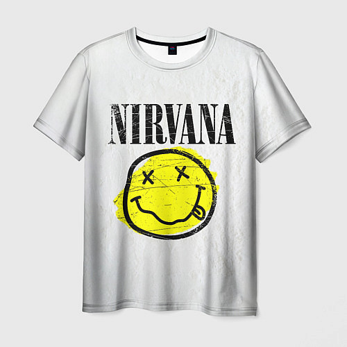 Мужская футболка Nirvana логотип гранж / 3D-принт – фото 1